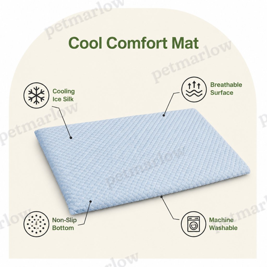 Petmarlow Ice Silk Cooling & Non-Slip Pet Mat – view 4
