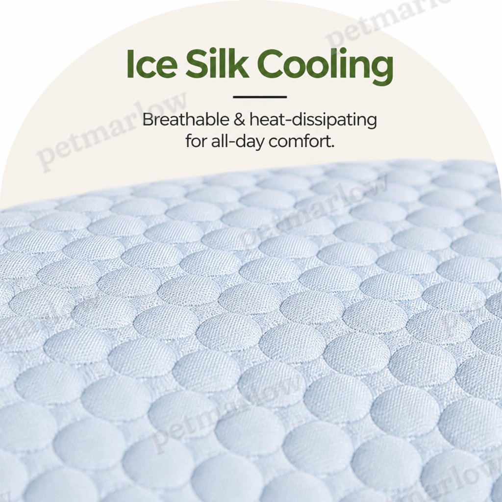 Petmarlow Ice Silk Cooling & Non-Slip Pet Mat – view 5