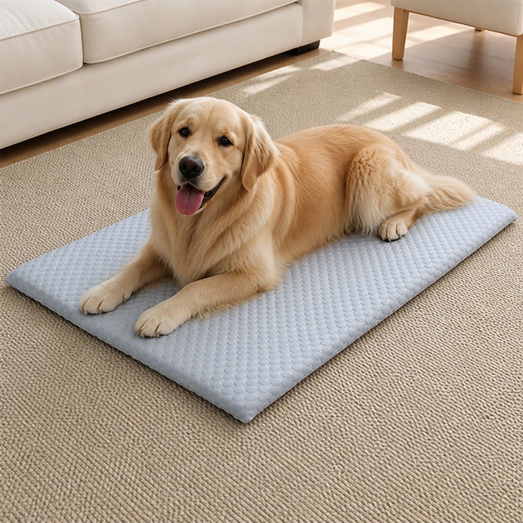 Petmarlow Ice Silk Cooling & Non-Slip Washable Pet Mat