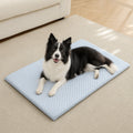 Petmarlow Ice Silk Cooling & Non-Slip Washable Pet Mat – Blue / S - 17.7 × 11.8 in