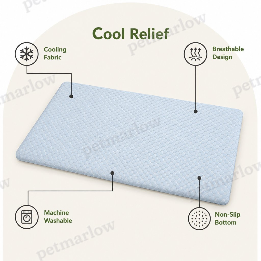 Petmarlow Ice Silk Cooling & Non-Slip Washable Pet Mat – view 4