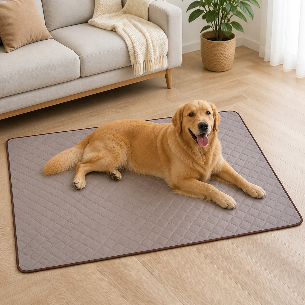 Petmarlow Ice Silk Cooling & Waterproof Pet Cooling Mat (Multiple Sizes) – Coffee / XS