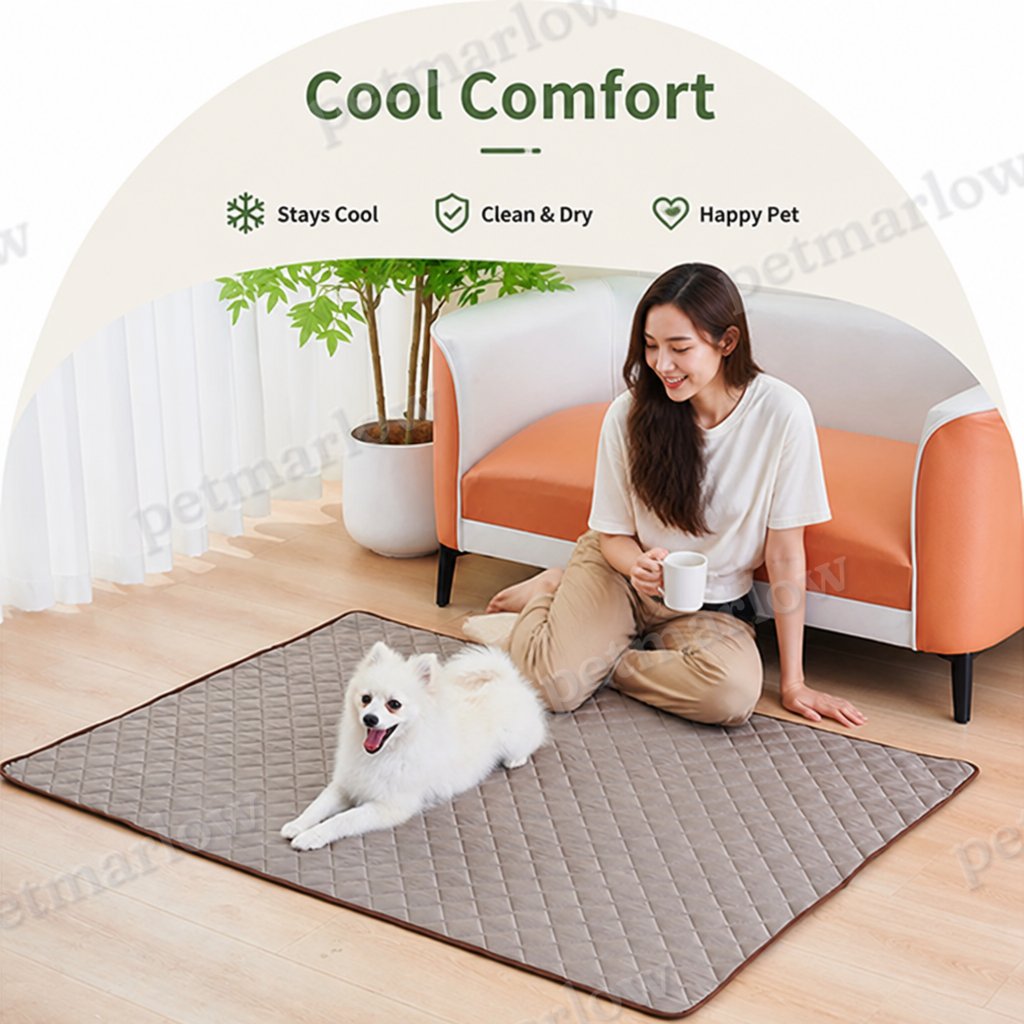 Petmarlow Ice Silk Cooling & Waterproof Pet Cooling Mat (Multiple Sizes) – view 6