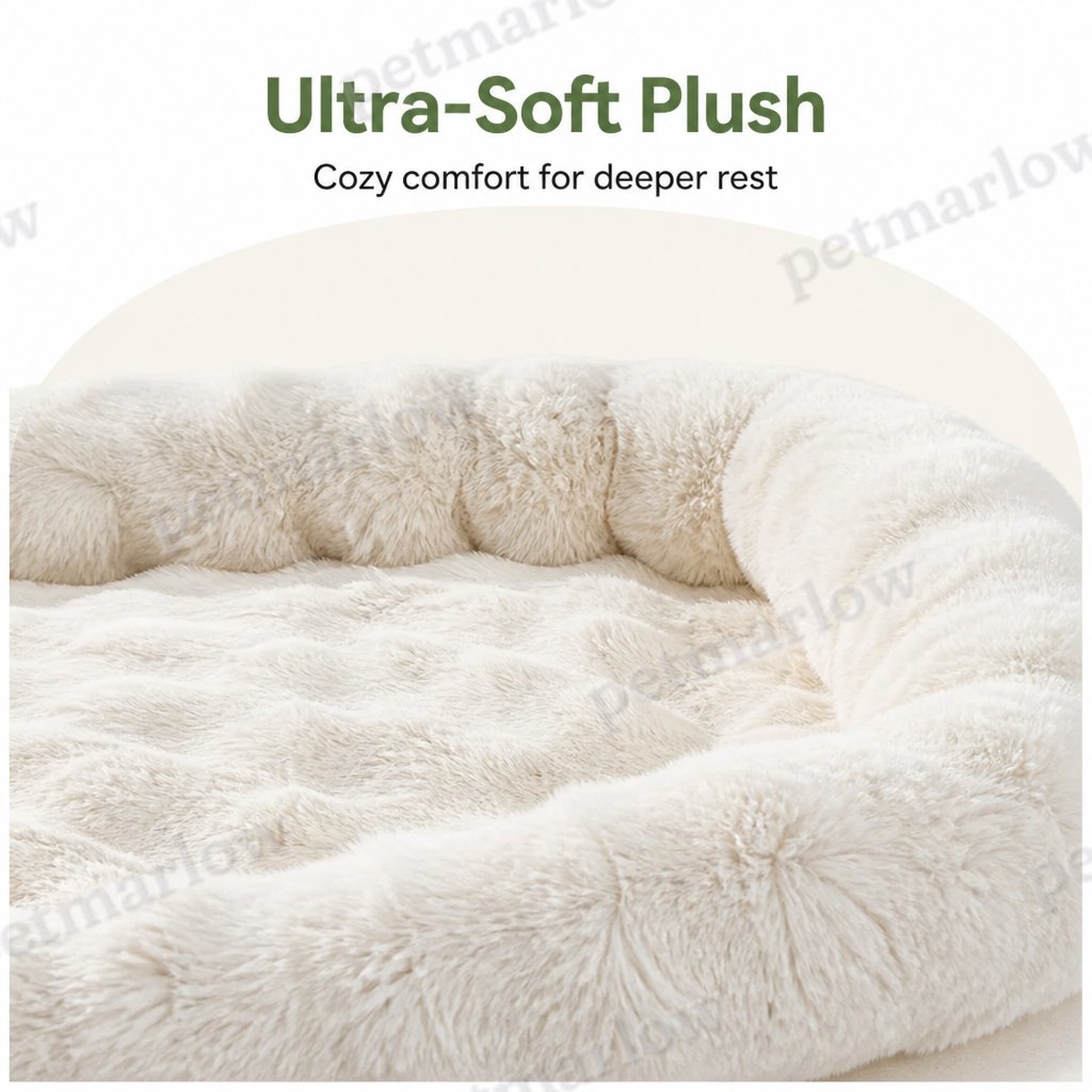 Petmarlow Imitation Rabbit Fur & Anti-Slip Dog Bed – view 6
