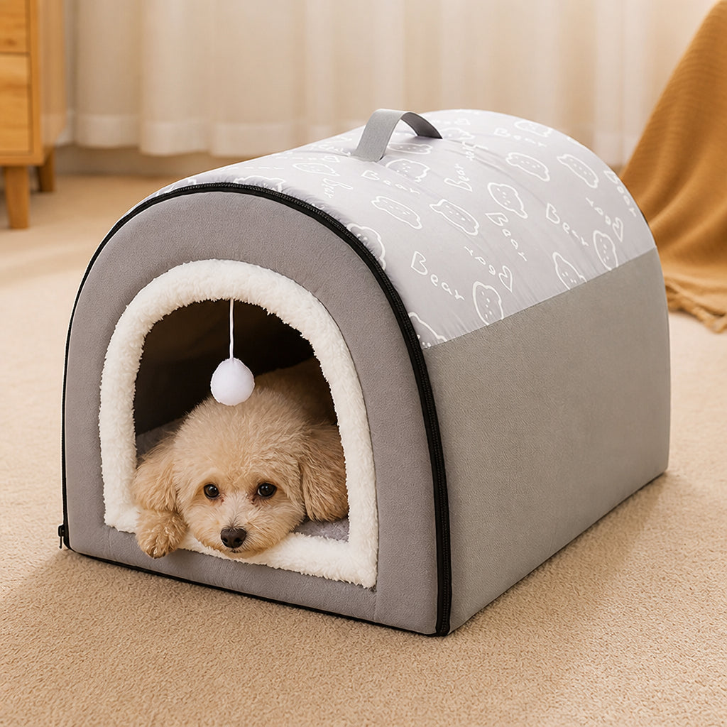 Petmarlow Insulated Memory Foam Enclosed Dog Bed (Removable Cover)
