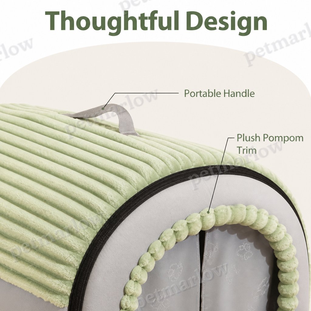 Petmarlow Insulated Washable Pet Cave Bed (Removable Cover) – view 5