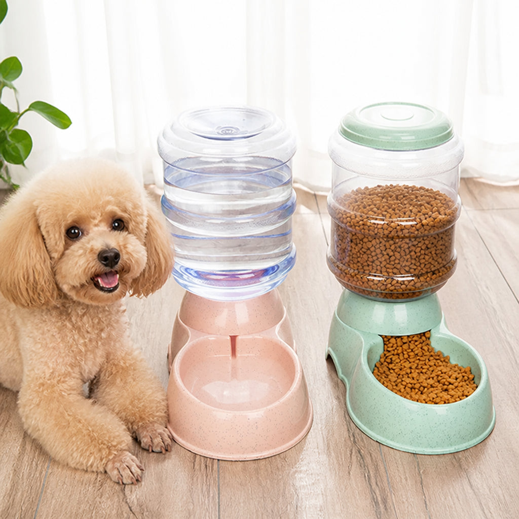 Petmarlow Large Capacity Automatic Food & Water Feeder (Removable Bowls)