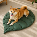 Petmarlow Leaf-Shape Machine-Washable & Non-Slip Pet Mat – forest green