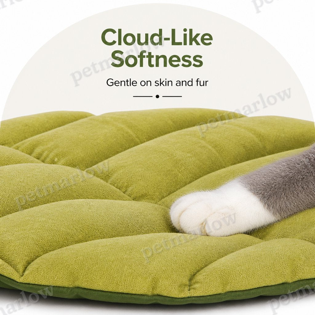 Petmarlow Leaf-Shape Machine-Washable & Non-Slip Pet Mat – view 4