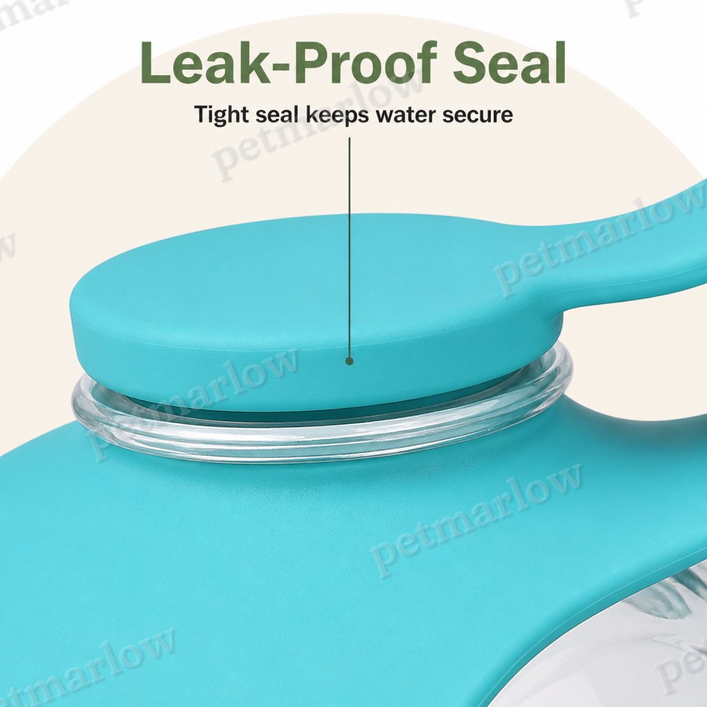 Petmarlow Leak-Proof Collapsible Silicone Travel Pet Water Bottle (285ml) – view 5