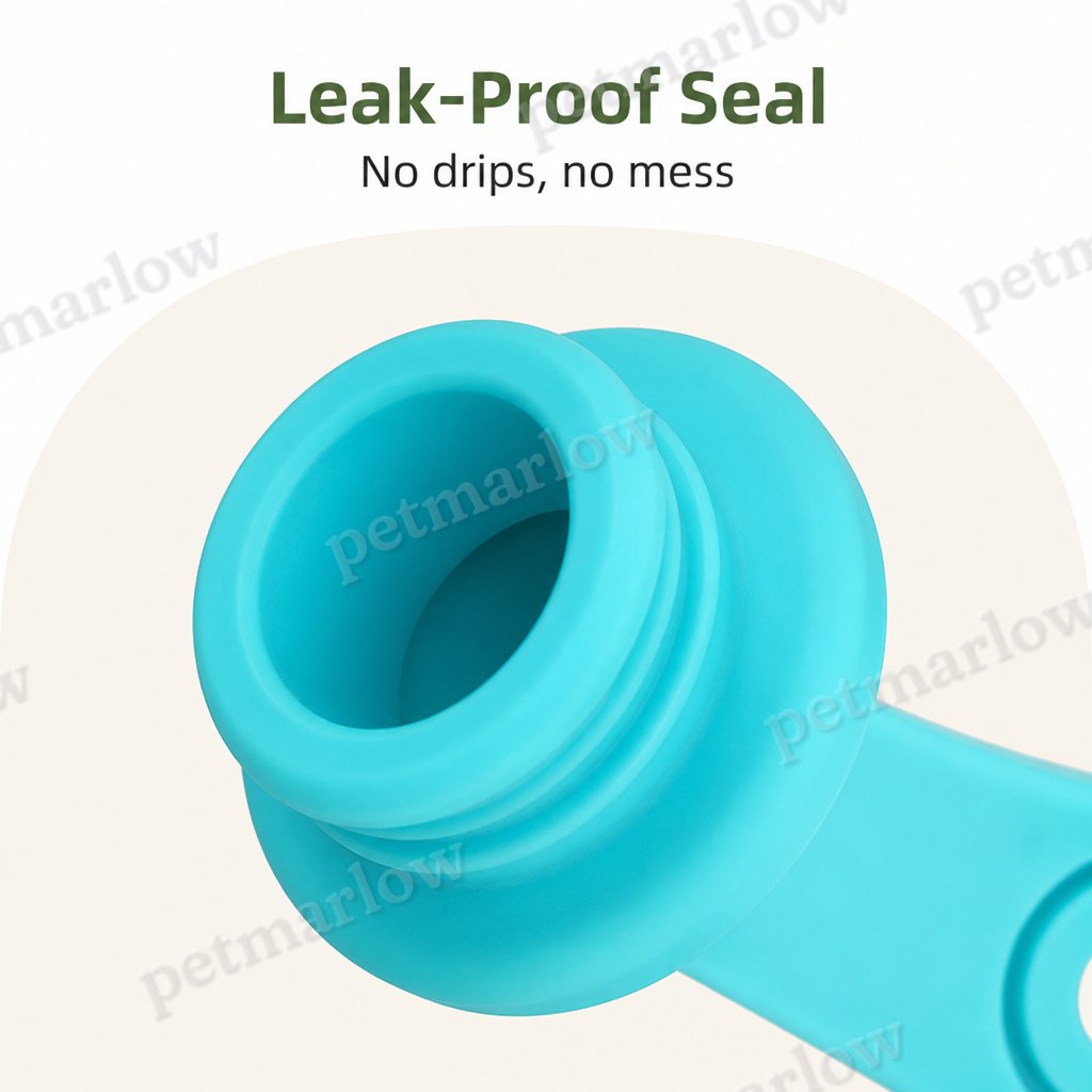 Petmarlow Leak-Proof Stainless Steel Dog Water Bottle (Removable Bowl) – view 5