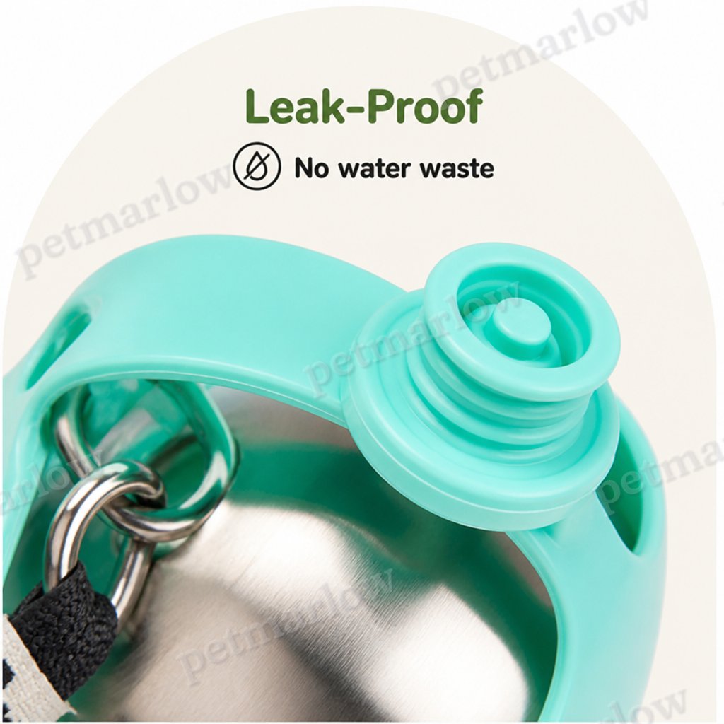 Petmarlow Leak-Proof Stainless Steel & Silicone Travel Water Bottle – view 5
