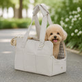 Petmarlow Lightweight Cotton & Breathable Mesh Pet Carrier – Gray / S