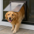 Petmarlow Lockable & Insulated Dog Door (Easy Install) – black / S - 13.8 × 11.4 × 1.6 in