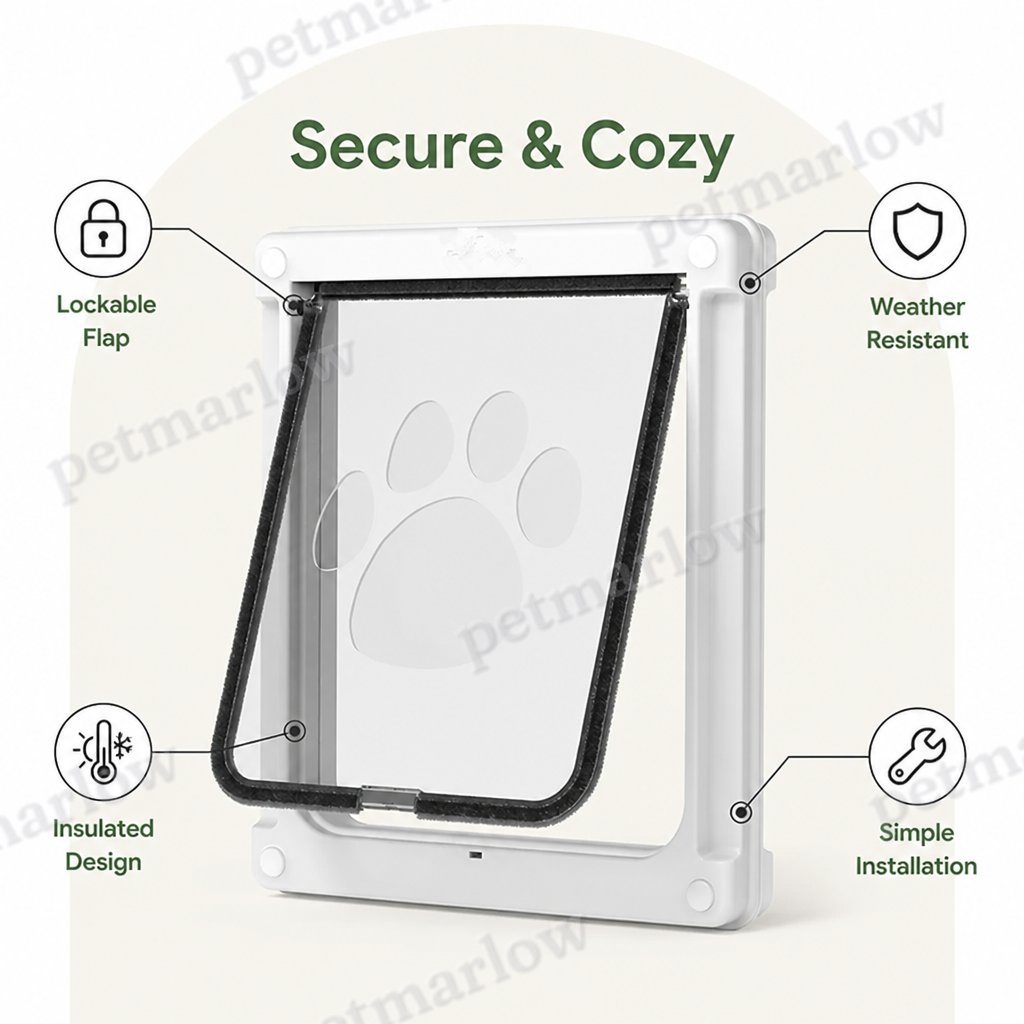 Petmarlow Lockable & Insulated Dog Door (Easy Install) – view 5
