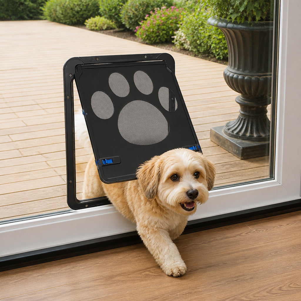Petmarlow Lockable Magnetic Pet Door Flap (8 x 10 In Opening)