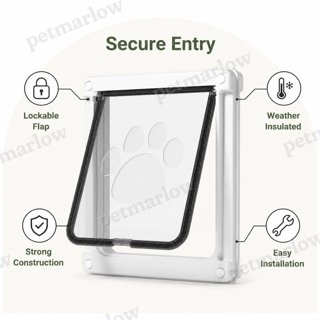 Petmarlow Lockable Privacy Flap & Insulated Dog Door – view 5