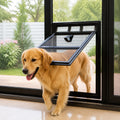 Petmarlow Lockable Two-Way Roller Pet Screen Door (Fits Most Screens) – S 29x24x1cm / Black