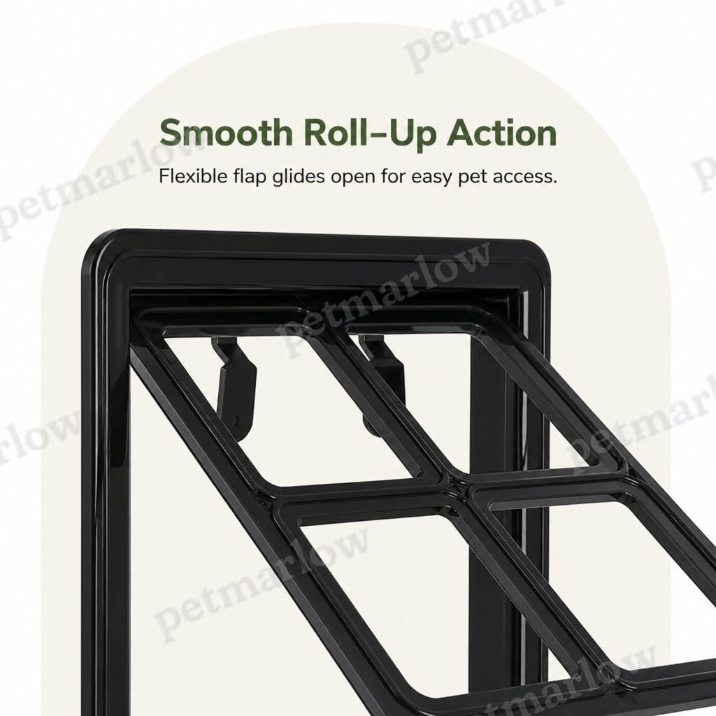 Petmarlow Lockable Two-Way Roller Pet Screen Door (Fits Most Screens) – view 5