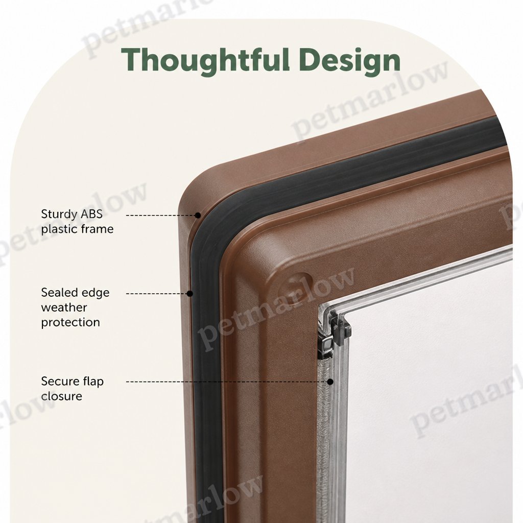 Petmarlow Magnetic Self-Closing ABS Pet Flap Door (35x29x4cm) – view 5