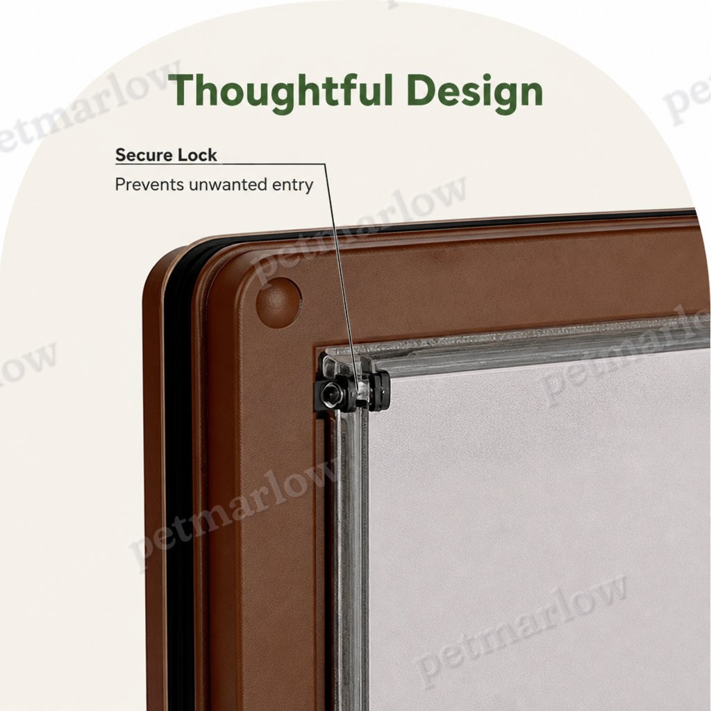 Petmarlow Magnetic Self-Closing & Lockable Pet Flap Door (For Cats & Small Dogs) – view 5