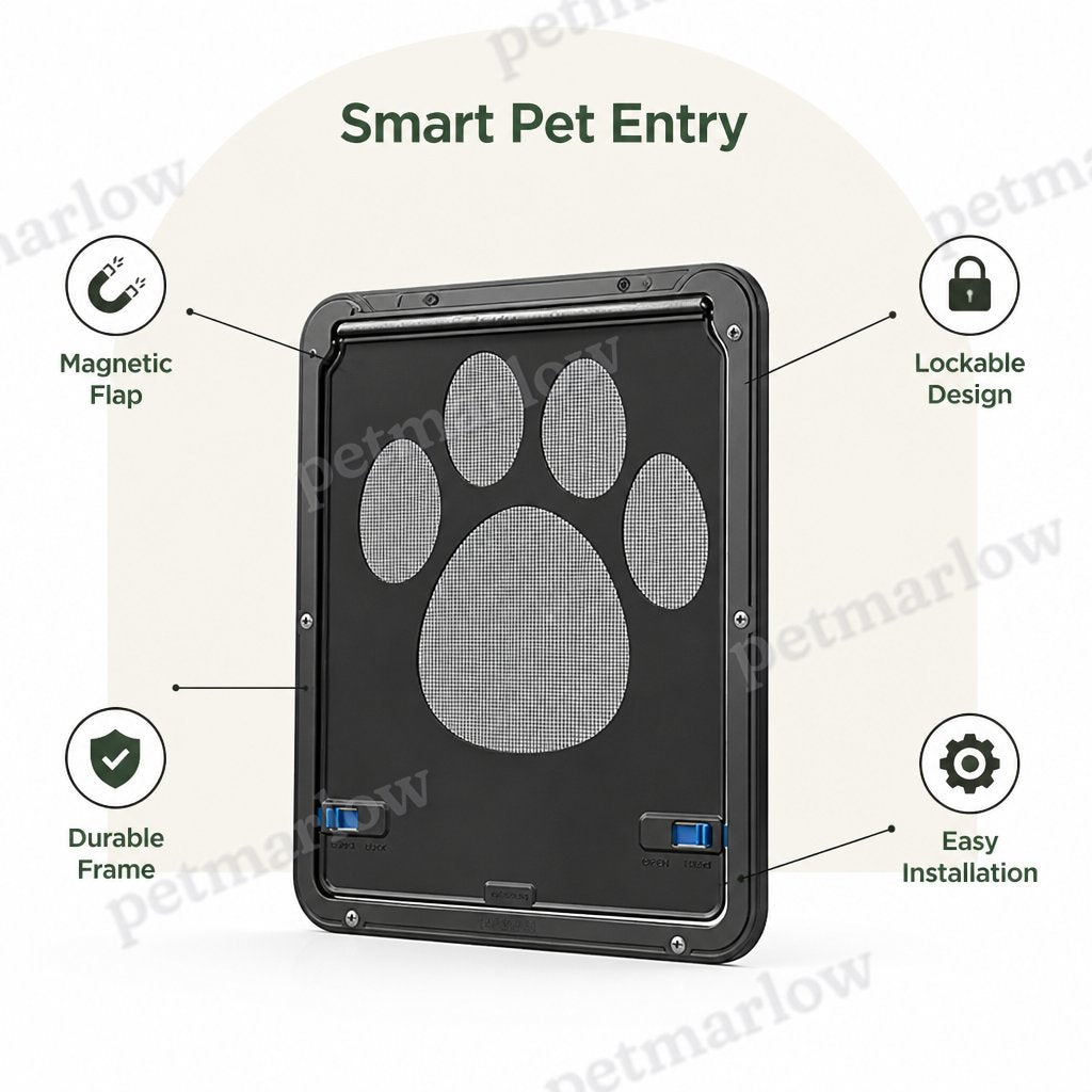 Petmarlow Magnetic Self-Closing & Lockable Pet Screen Door – view 2