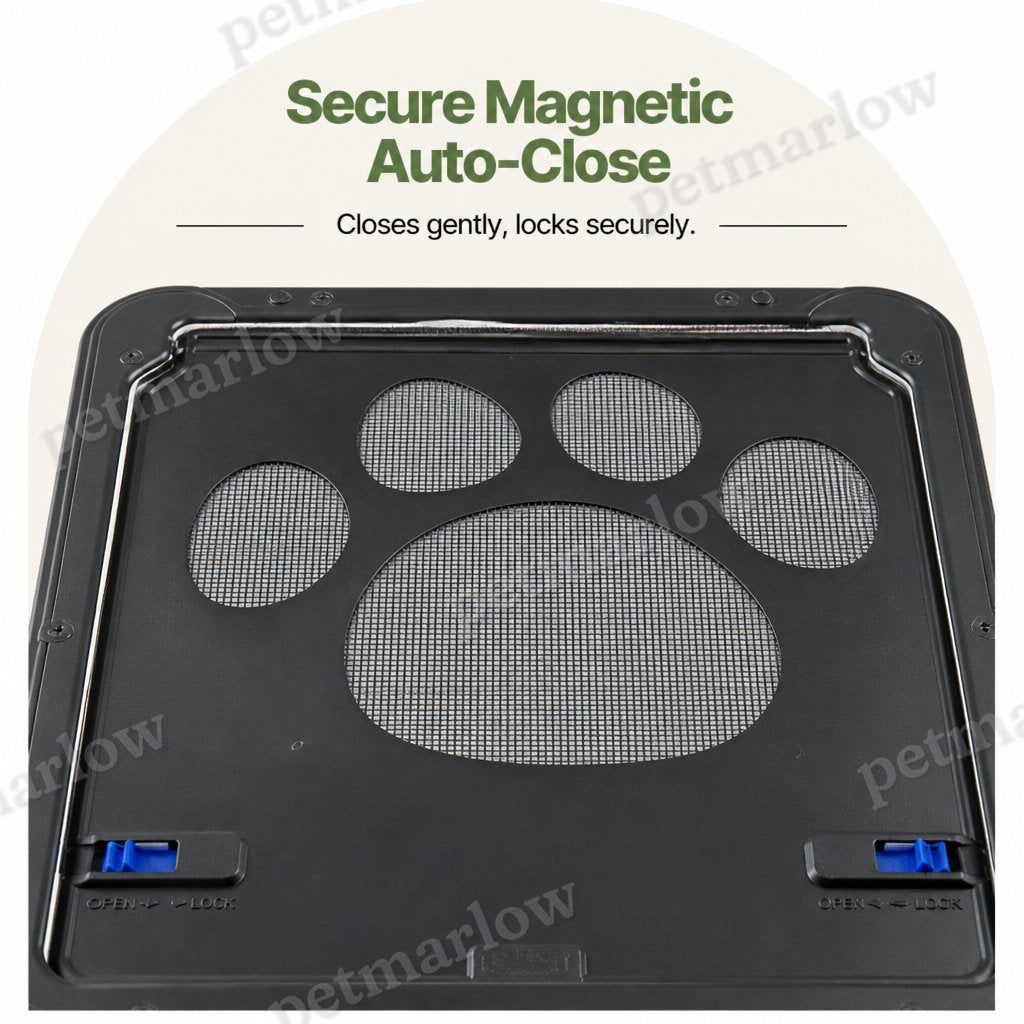 Petmarlow Magnetic Self-Closing & Lockable Pet Screen Door – view 3
