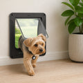 DogBedHouse Microchip-Activated Automatic Pet Door (XL) – 2PC sensors / 11.7 × 10.4 in