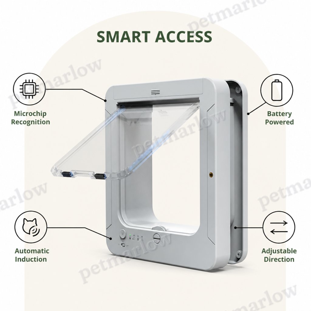 DogBedHouse Microchip-Activated Automatic Pet Door (XL) – view 4