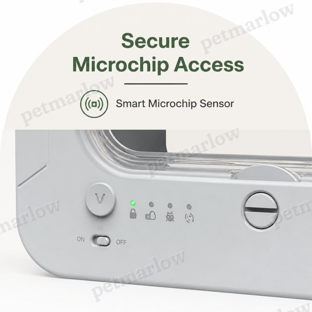DogBedHouse Microchip-Activated Automatic Pet Door (XL) – view 5