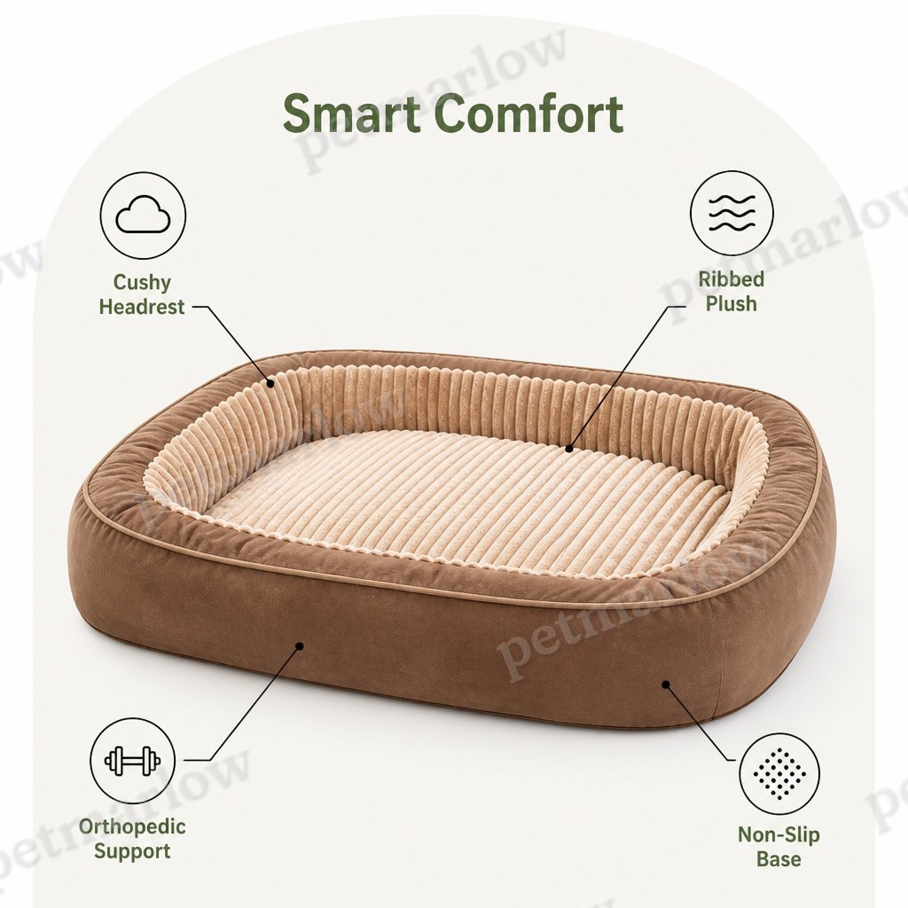 Petmarlow Orthopedic Extra-Large Non-Slip Dog Bed – view 4