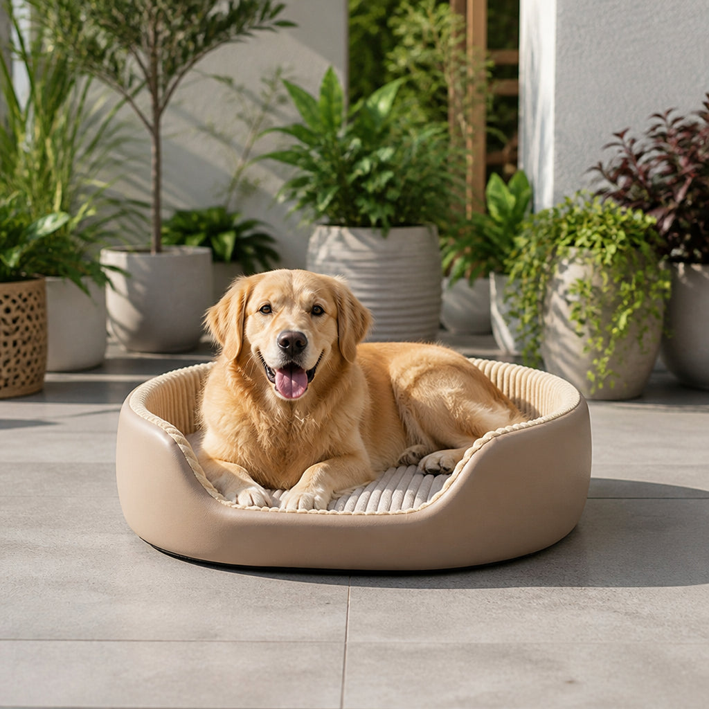 Petmarlow Orthopedic High-Density Sponge Dog Bed (Removable Washable Cover)
