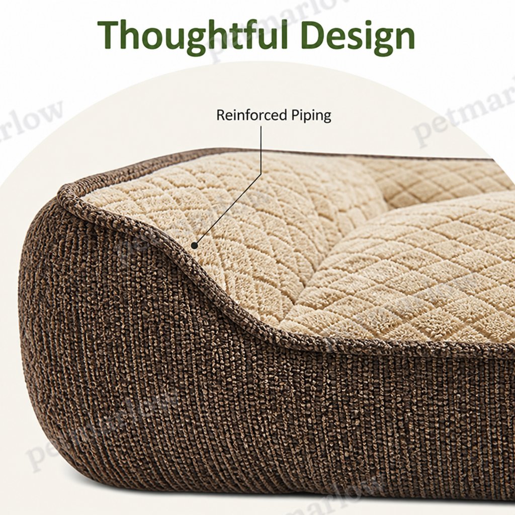 Petmarlow Orthopedic Memory Foam Dog Bed (Machine-Washable Cover) – view 5