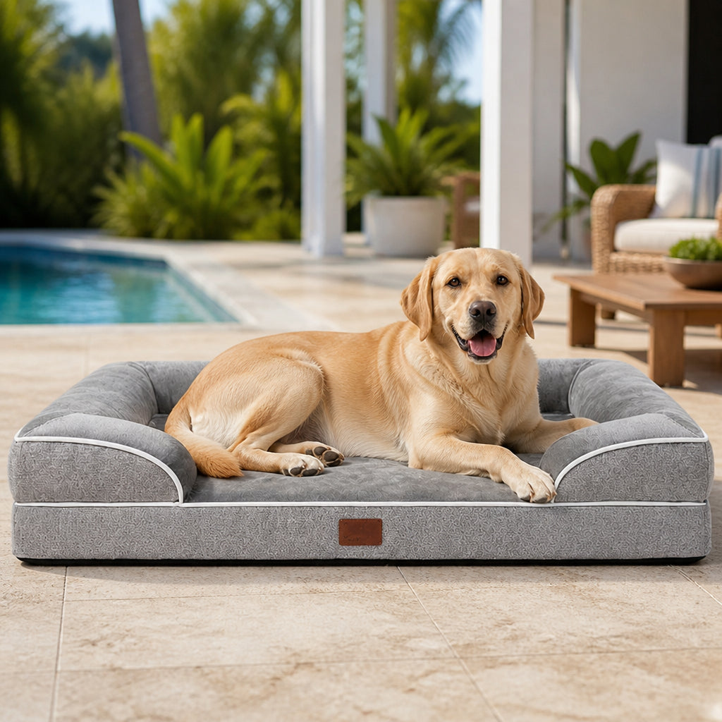 Petmarlow Orthopedic Memory Foam Dog Bed (Removable Cover)