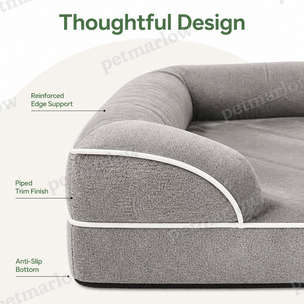 Petmarlow Orthopedic Memory Foam Dog Bed (Removable Cover) – view 5
