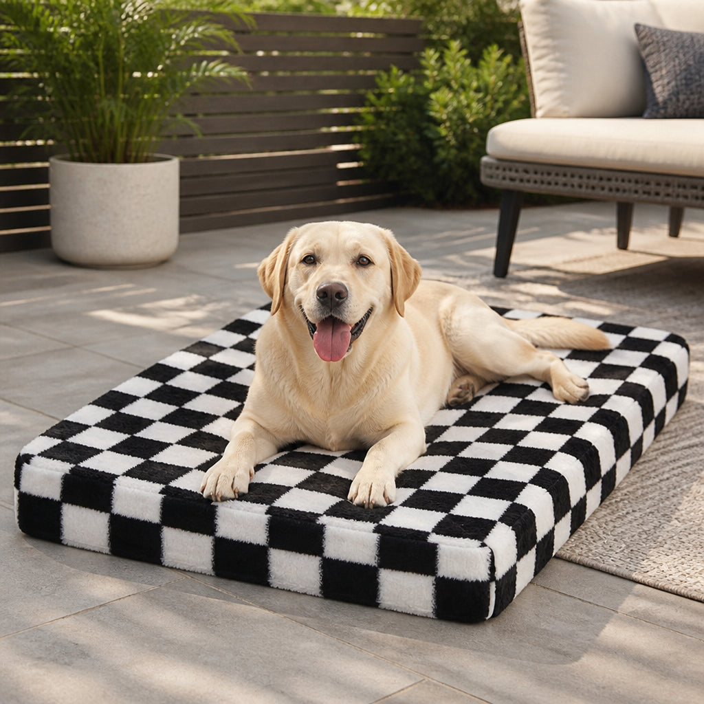 Petmarlow Orthopedic Memory Foam & Non-Slip Dog Bed (Removable Cover)