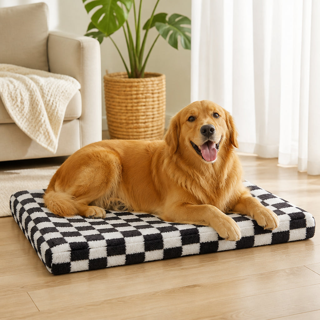 Petmarlow Orthopedic Memory Foam & Non-Slip Dog Bed (Removable Cover) – S 25*18inch