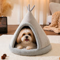 Petmarlow Plush Coral Velvet & PP Cotton Pet Teepee – 1 / S - 15 x 15 in