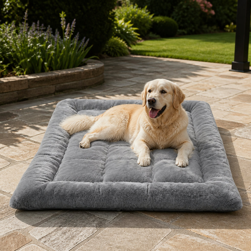 Petmarlow Plush Flannel & Non-Slip Dog Mat (Machine Washable)