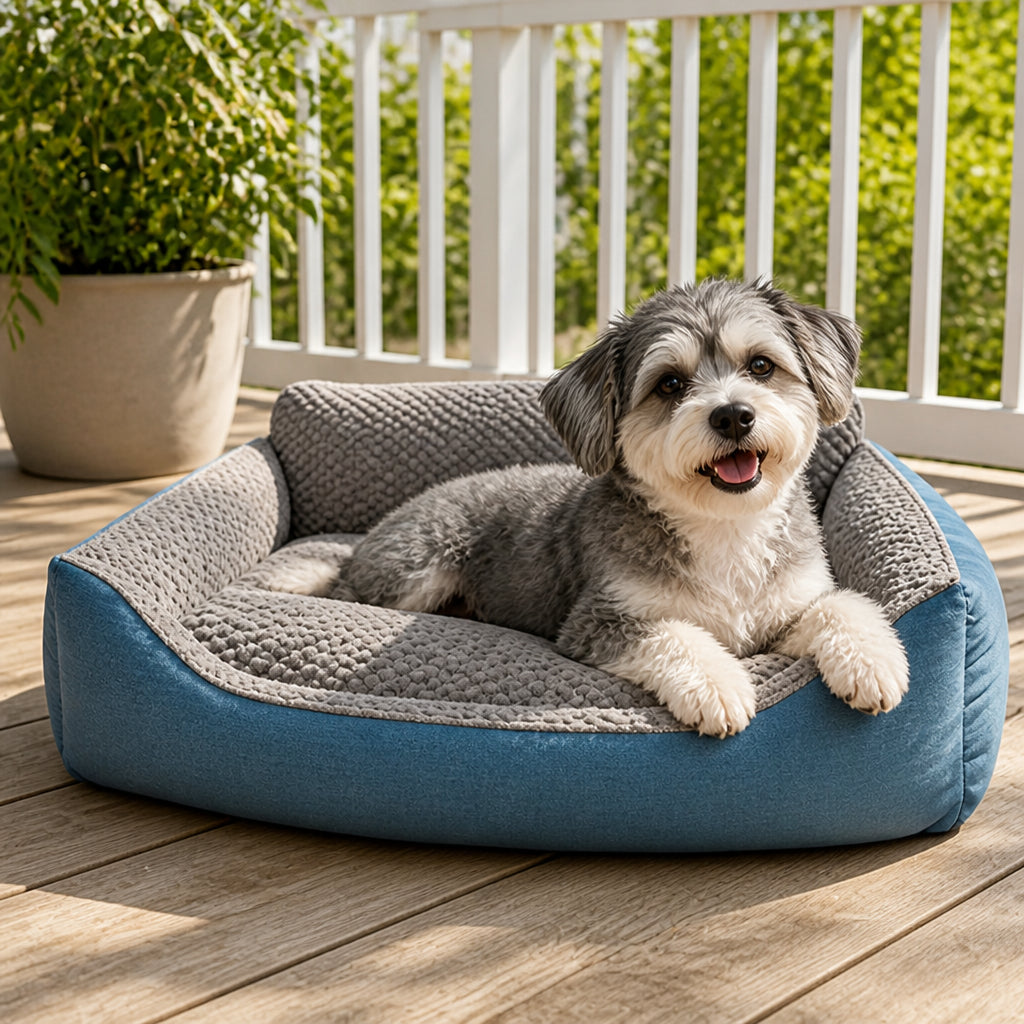 Petmarlow Plush High-Back & Thick Padding Pet Sofa Bed
