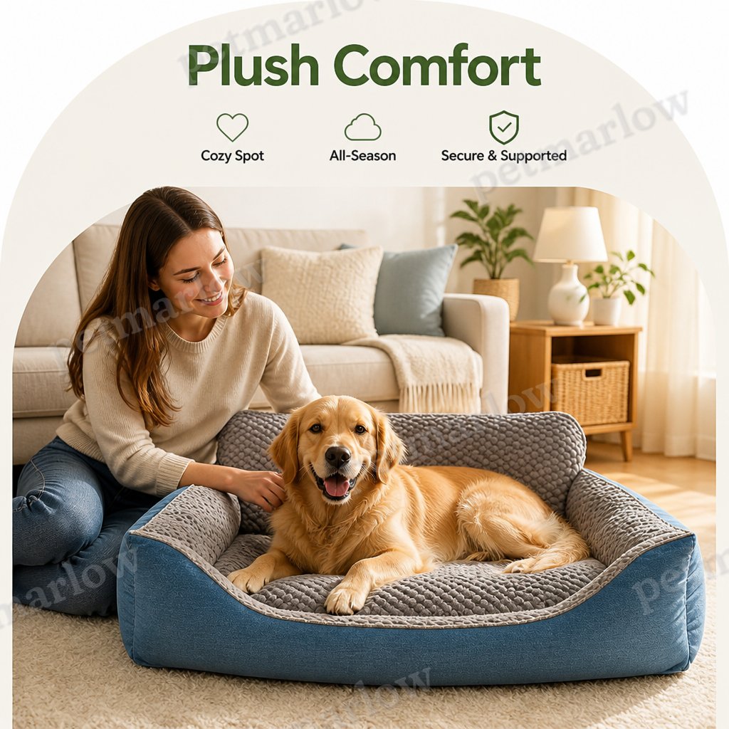 Petmarlow Plush High-Back & Thick Padding Pet Sofa Bed – view 6