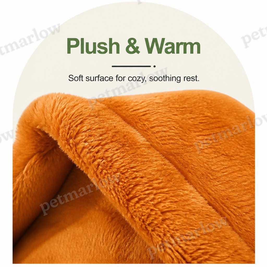 Petmarlow Plush & Insulated Pet Cave Bed (Removable Cushion) – view 5