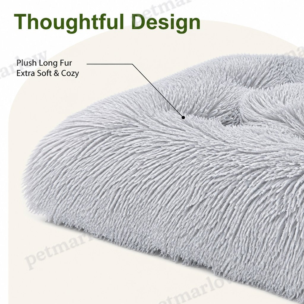 Petmarlow Plush Lined Polyester Fill Dog Bed (Removable Cover) – view 5