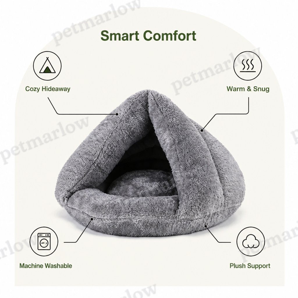 DogBedHouse Plush & Machine-Washable Round Nest Dog Bed – view 4
