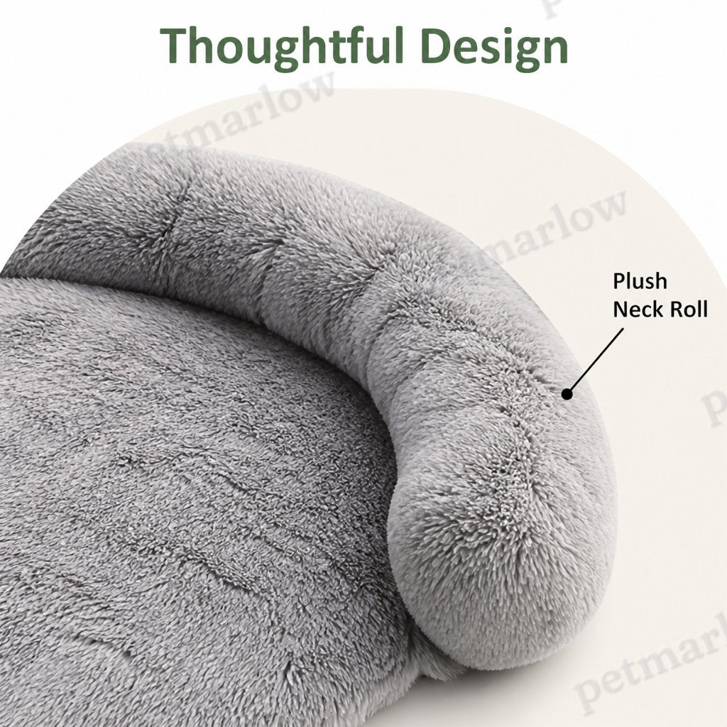 Petmarlow Plush Neck Pillow Pet Sofa Bed (Removable Cover) – view 6