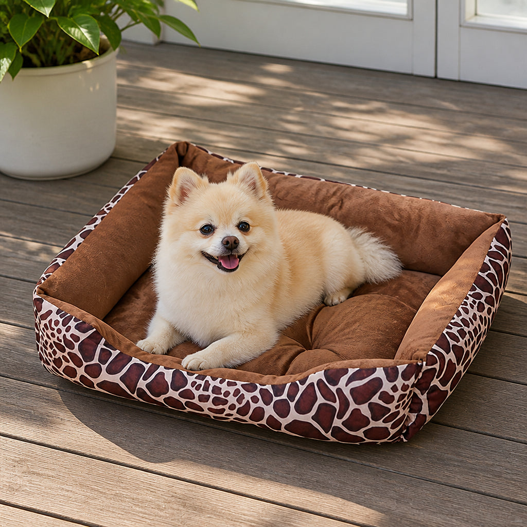 Petmarlow Plush Polyester Dog Bed (Multiple Sizes)