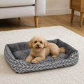 Petmarlow Plush Polyester Winter Warm Dog Bed (Multiple Sizes) – Grey / M (15.75*11.81inch)