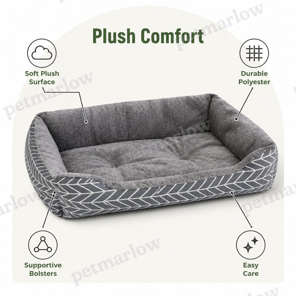 Petmarlow Plush Polyester Winter Warm Dog Bed (Multiple Sizes) – view 3