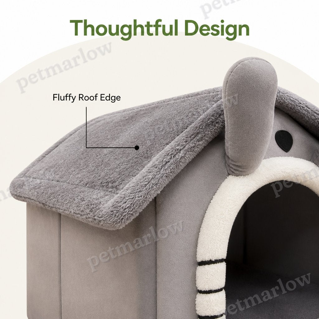 Petmarlow Plush Warm House Dog Bed (Removable Cushion) – view 5