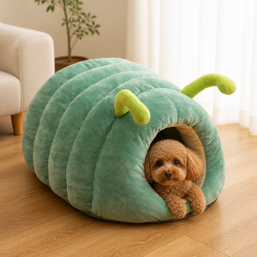 Petmarlow Plush & Warm Semi-Enclosed Pet Bed (Indoor)